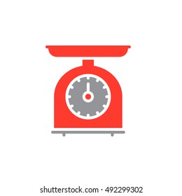 Kitchen Scales icon vector, solid flat sign, colorful pictogram isolated on white, logo illustration