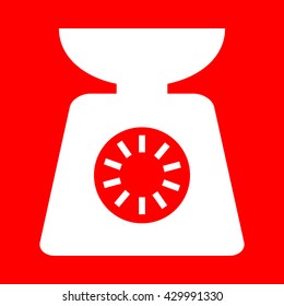 Kitchen scales sign