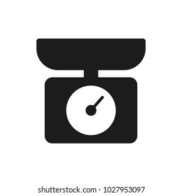 kitchen scales vector icon
