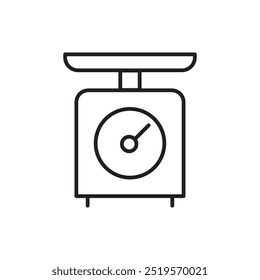 Icono de escala de cocina. Ilustración vectorial. EPS10