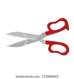kitchen scissors isolated icon