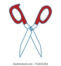 kitchen scissors isolated icon