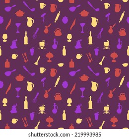 Kitchen seamless background