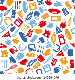 kitchen seamless pattern