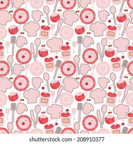Kitchen seamless pattern 