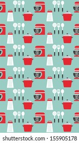 kitchen seamless pattern design. vector illustration
