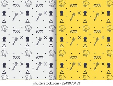 Kitchen seamless pattern. Vector design for paper  covers  fabrics  interior decoration and other users