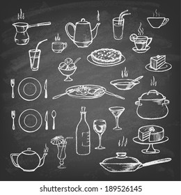 Kitchen Set Stock Vector (Royalty Free) 189526145