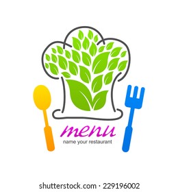 Kitchen set of business logo