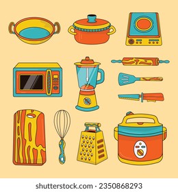 Kitchen Set - Cooking Equipment - Icon Collection