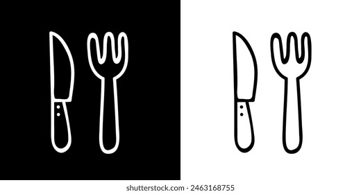 Kitchen set. Cooking tools. Image of cooking utensils. Image of kitchen tools. Black logo. Silhouette logo