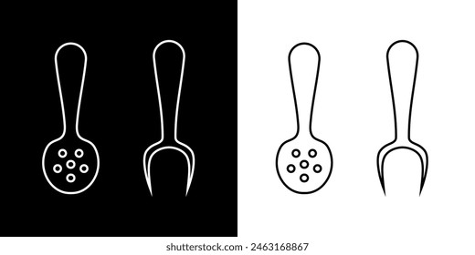 Kitchen set. Cooking tools. Image of cooking utensils. Image of kitchen tools. Black logo. Silhouette logo