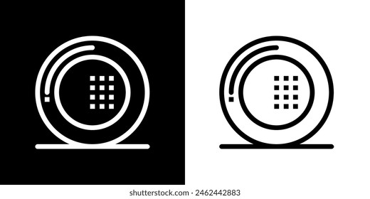 Kitchen set. Cooking tools. Restaurant. Silhouette image. Black image.