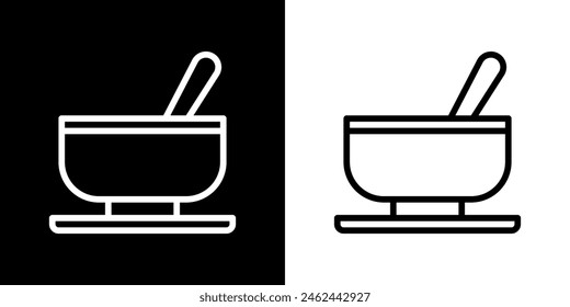 Kitchen set. Cooking tools. Restaurant. Silhouette image. Black image.
