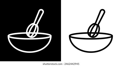 Kitchen set. Cooking tools. Restaurant. Silhouette image. Black image.
