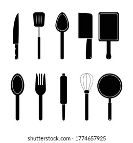 Kitchen set Icon Vector design illustration