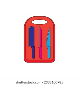 kitchen set icon vector illustration logo design