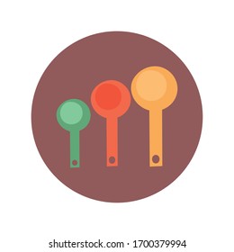 kitchen set pans utensil hand draw style vector illustration design