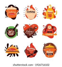 kitchen set tools and letterings
