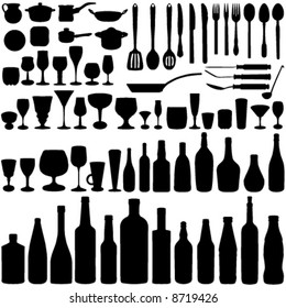 kitchen set vector