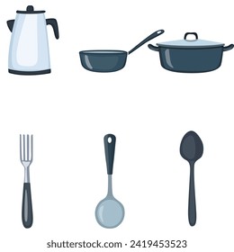 kitchen set, vector design set