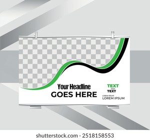 Kitchen setup layout billboard banner design template