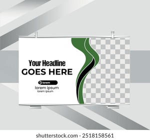 Modelo de design de banner de cartaz de cartaz de layout de configuração de cozinha