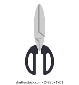 Kitchen shears vector cartoon illustration isolated on a white background.