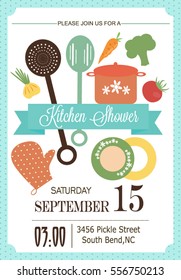 Kitchen shower invitation card