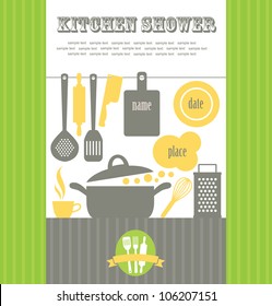 kitchen shower. vector illustration