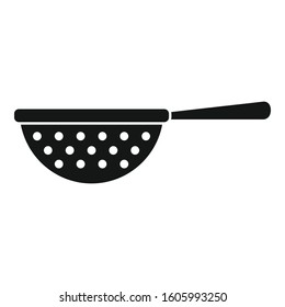 Kitchen sieve icon. Simple illustration of kitchen sieve vector icon for web design isolated on white background