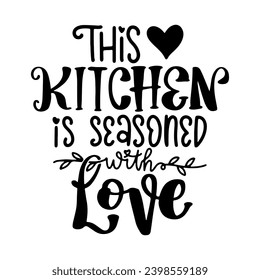 Kitchen Sign Lettering Quotes and Phrases For Printable Posters, Cards, Tote Bags Or T-Shirt Design. Funny Kitchen Quotes And Saying