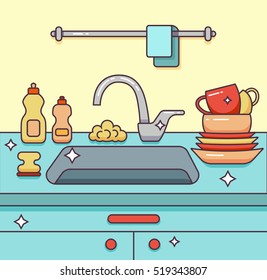 2,422 Dirty Kitchen Cartoon Images, Stock Photos & Vectors | Shutterstock