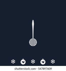 Kitchen skimmer icon.