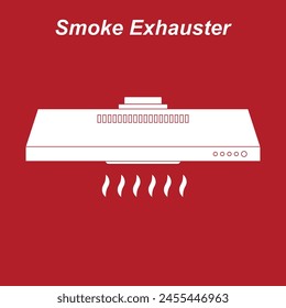 Kitchen smoke exhauster icon vector illustration symbol design