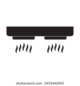 Küchenrauchabsauger Symbol Vektorillustration Symbol Design