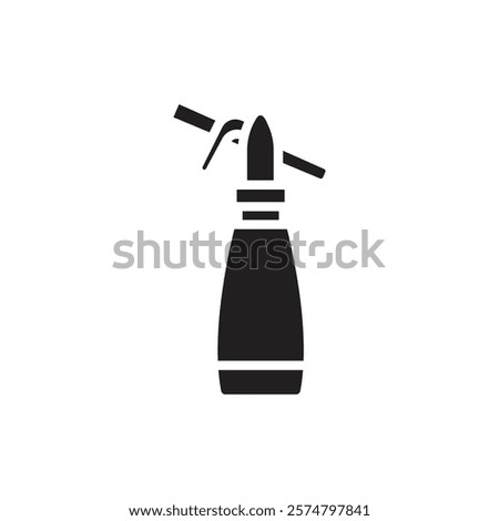 Kitchen Soda Siphon Filled Icon Vector Illustration