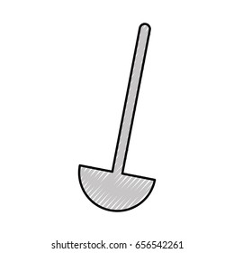 kitchen soup spoon isolated icon