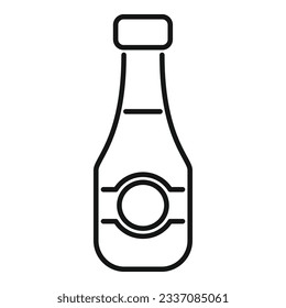 Kitchen soy sauce icon outline vector. Japanese food. Cooking menu