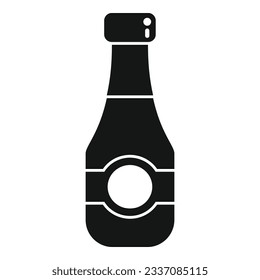 Icono de salsa de soja de cocina simple vector. La comida japonesa. Menú de cocina