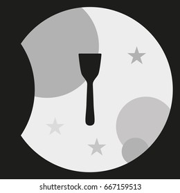 Kitchen spatula icon.