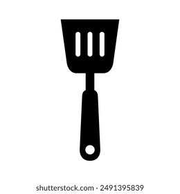 Kitchen spatula icon illustrated on background