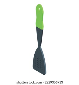 Kitchen spatula icon isometric vector. Grill tool. Cutlery cook