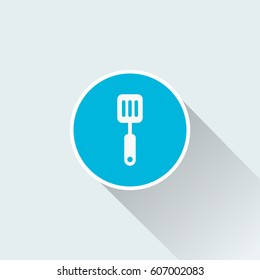 kitchen Spatula icon with long shadow