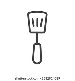 kitchen spatula icon Simple outline vector logo