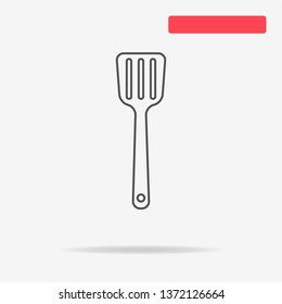 Kitchen spatula icon. Vector concept illustration for design.