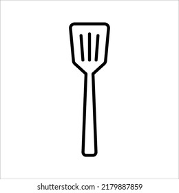 Kitchen spatula icon. Vector concept illustration for design on white background. color editable