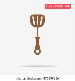 Kitchen spatula icon. Vector concept illustration for design.