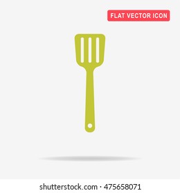 Kitchen spatula icon. Vector concept illustration for design.