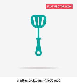 Kitchen spatula icon. Vector concept illustration for design.